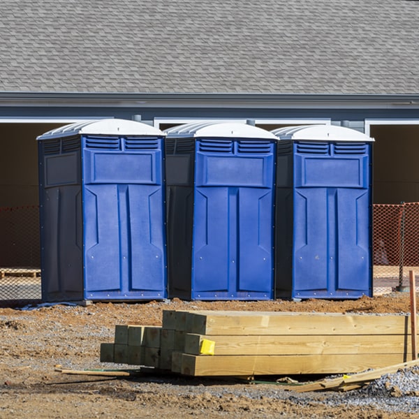 how often are the portable toilets cleaned and serviced during a rental period in Nocona